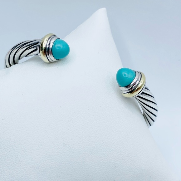 David Yurman 7mm Turquoise Bracelet - Picture 3 of 14